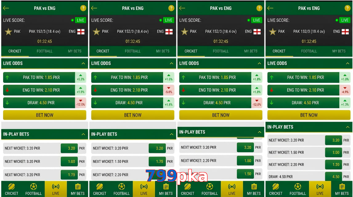 Game list for 799Pka bet section
