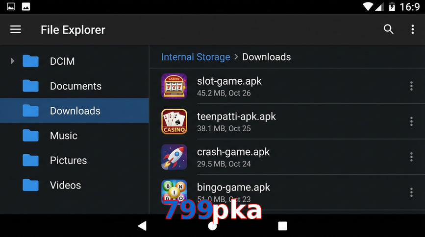 Main screen of 799Pka gameapk page for PK players